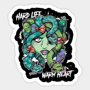 Hard Life, Warm Heart Sticker